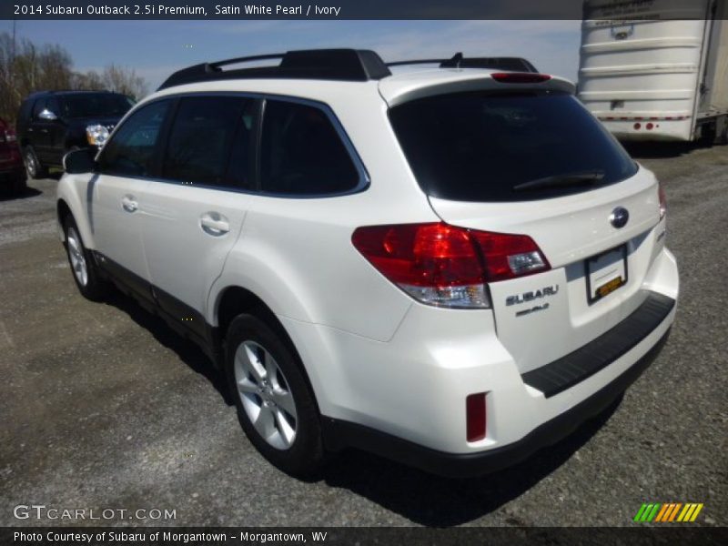 Satin White Pearl / Ivory 2014 Subaru Outback 2.5i Premium