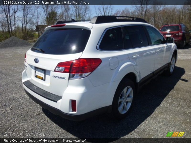 Satin White Pearl / Ivory 2014 Subaru Outback 2.5i Premium