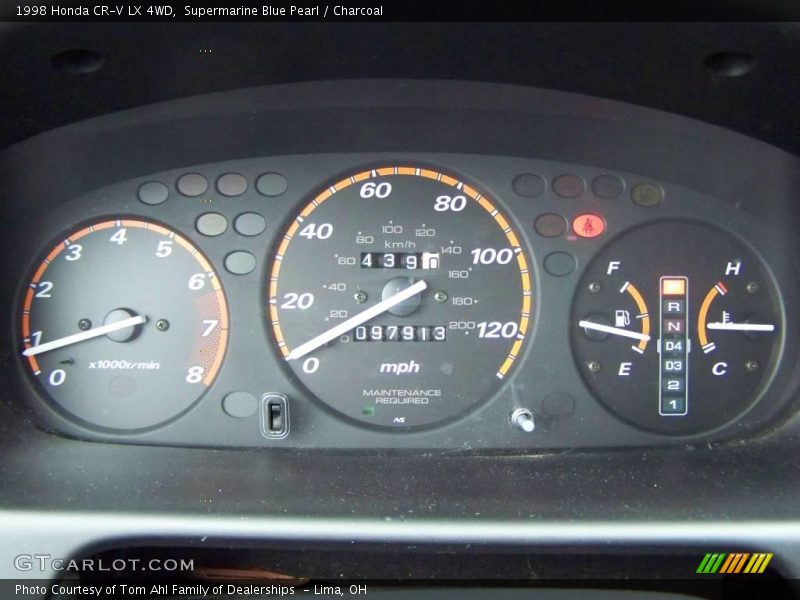 Supermarine Blue Pearl / Charcoal 1998 Honda CR-V LX 4WD