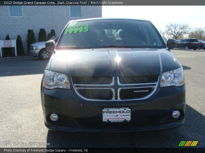 Dark Charcoal Pearl / Black/Light Graystone 2012 Dodge Grand Caravan Crew