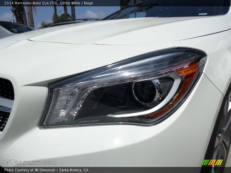 Cirrus White / Beige 2014 Mercedes-Benz CLA 250