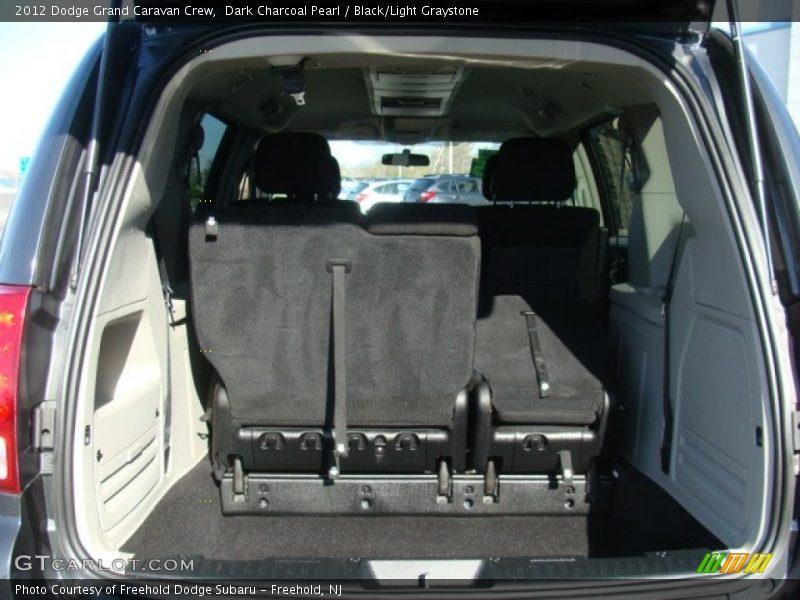 Dark Charcoal Pearl / Black/Light Graystone 2012 Dodge Grand Caravan Crew