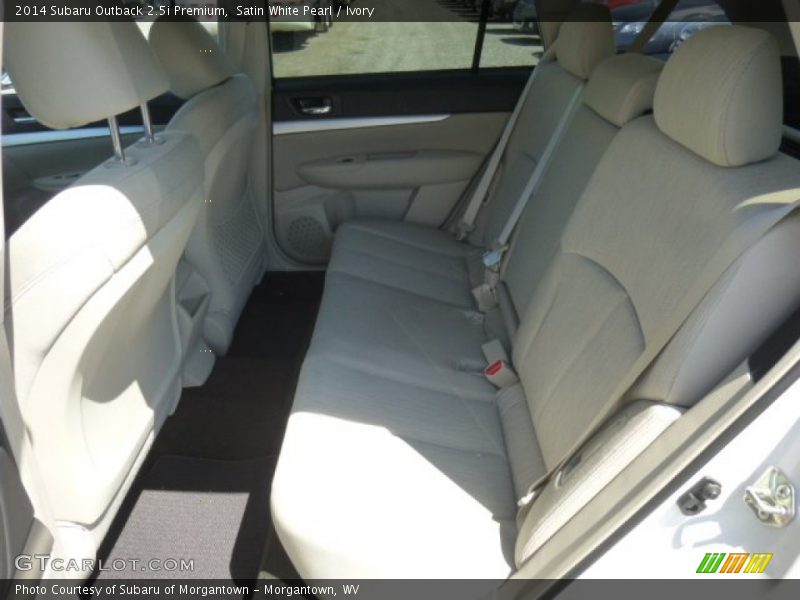 Satin White Pearl / Ivory 2014 Subaru Outback 2.5i Premium