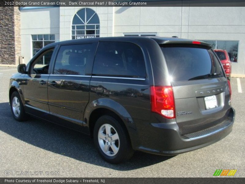 Dark Charcoal Pearl / Black/Light Graystone 2012 Dodge Grand Caravan Crew