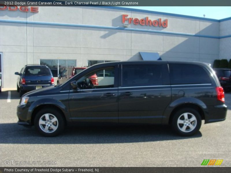 Dark Charcoal Pearl / Black/Light Graystone 2012 Dodge Grand Caravan Crew