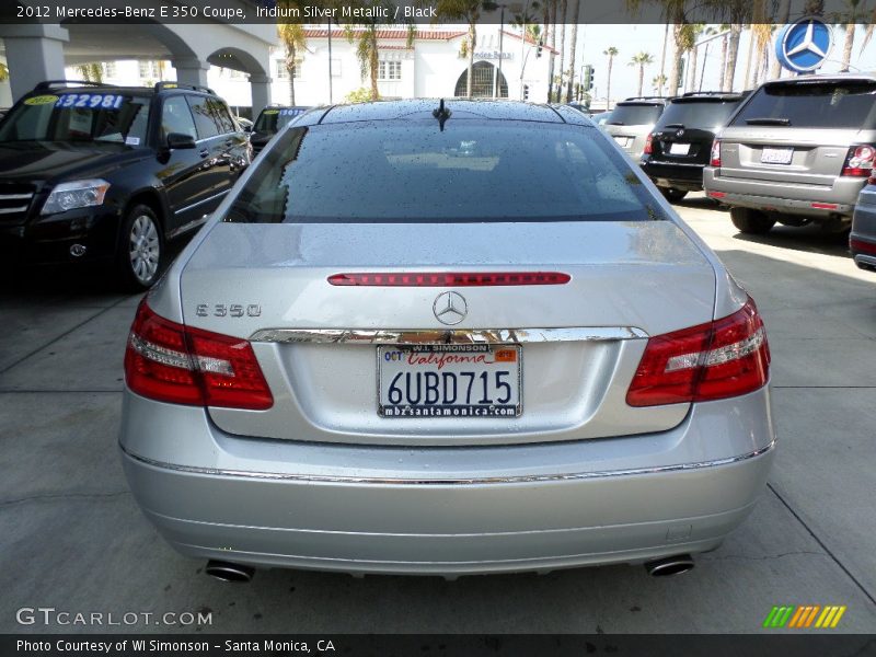 Iridium Silver Metallic / Black 2012 Mercedes-Benz E 350 Coupe