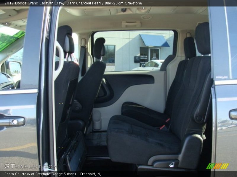 Dark Charcoal Pearl / Black/Light Graystone 2012 Dodge Grand Caravan Crew