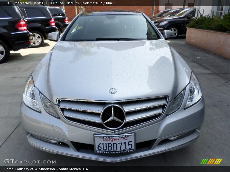 Iridium Silver Metallic / Black 2012 Mercedes-Benz E 350 Coupe