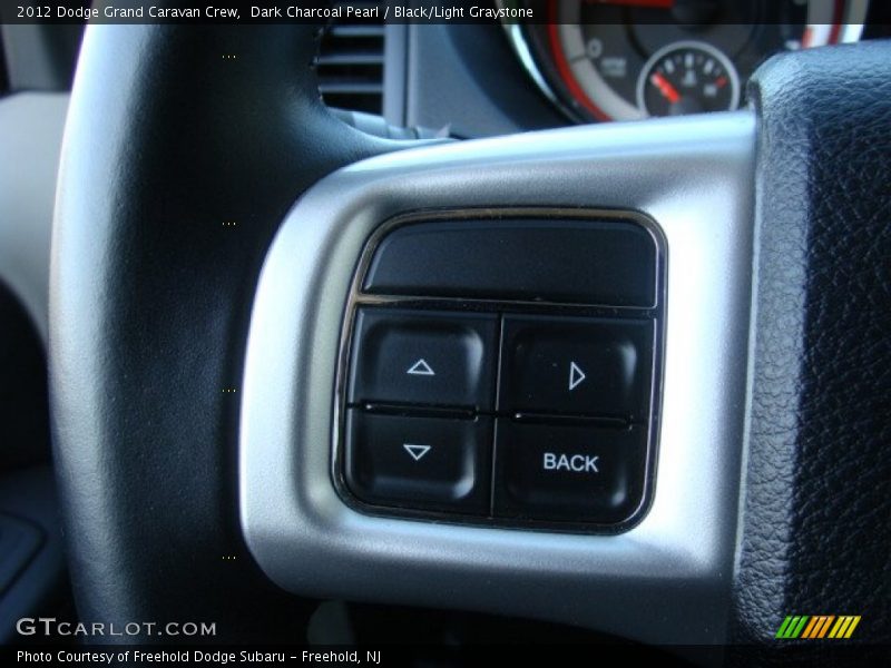 Dark Charcoal Pearl / Black/Light Graystone 2012 Dodge Grand Caravan Crew