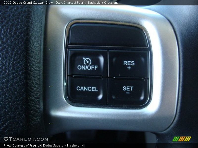 Dark Charcoal Pearl / Black/Light Graystone 2012 Dodge Grand Caravan Crew