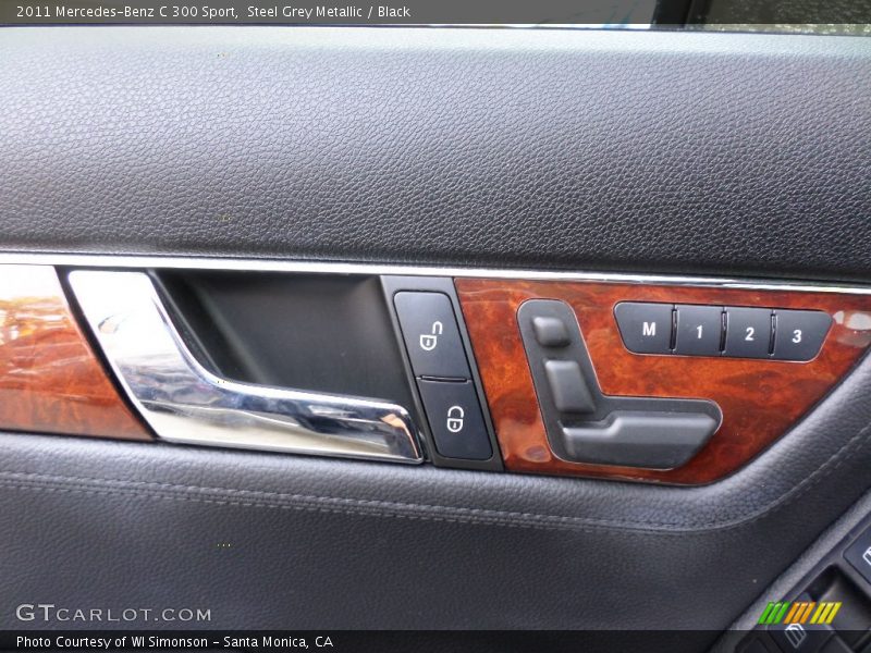 Steel Grey Metallic / Black 2011 Mercedes-Benz C 300 Sport