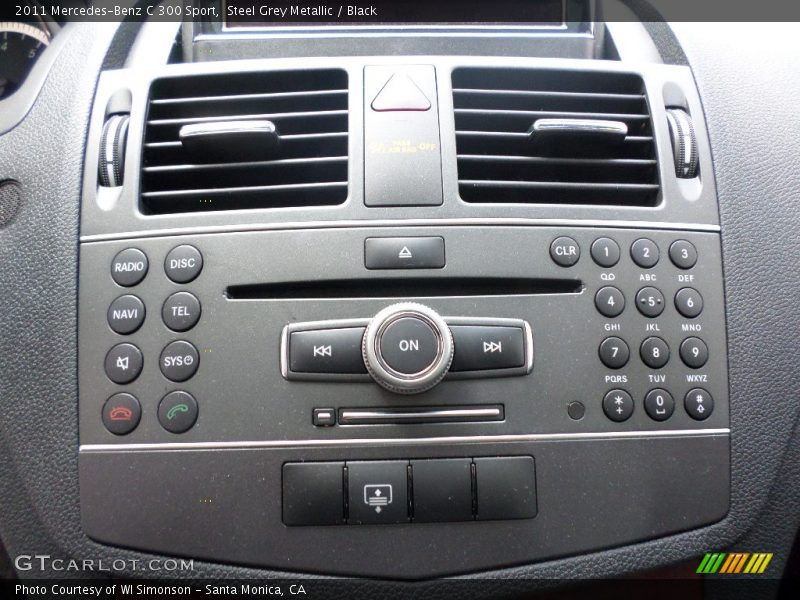 Steel Grey Metallic / Black 2011 Mercedes-Benz C 300 Sport