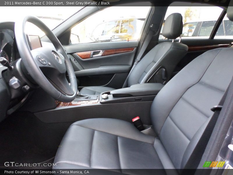 Steel Grey Metallic / Black 2011 Mercedes-Benz C 300 Sport