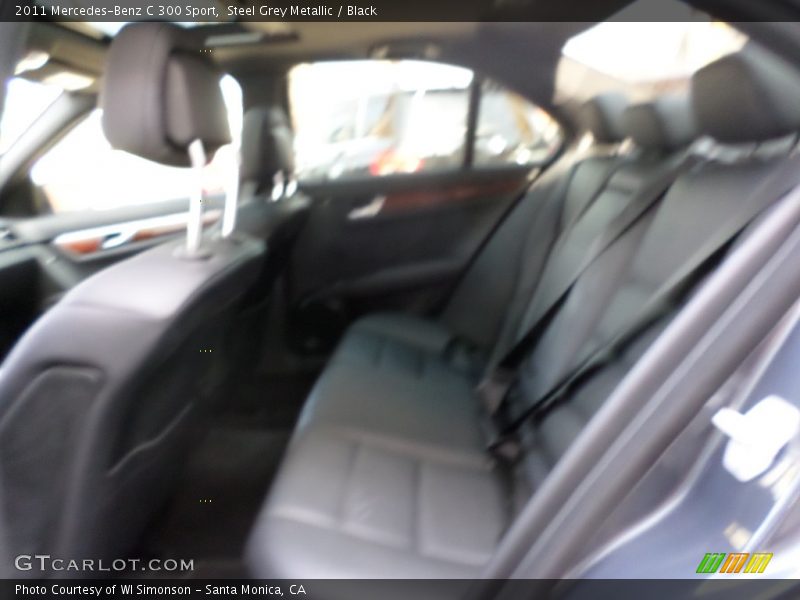 Steel Grey Metallic / Black 2011 Mercedes-Benz C 300 Sport