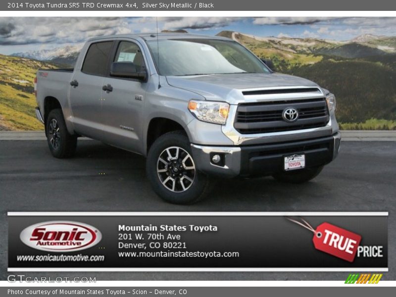 Silver Sky Metallic / Black 2014 Toyota Tundra SR5 TRD Crewmax 4x4