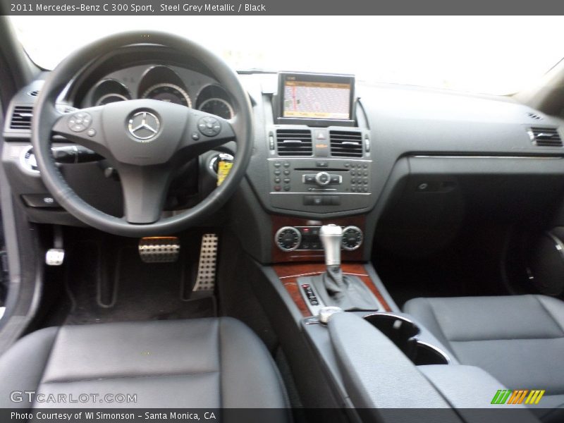 Steel Grey Metallic / Black 2011 Mercedes-Benz C 300 Sport
