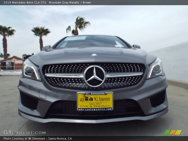 Mountain Gray Metallic / Brown 2014 Mercedes-Benz CLA 250