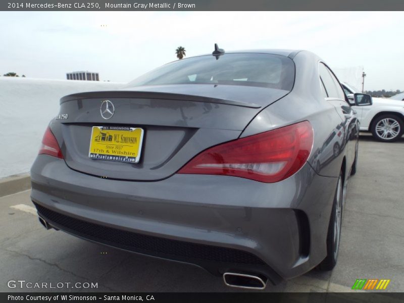 Mountain Gray Metallic / Brown 2014 Mercedes-Benz CLA 250
