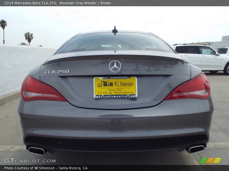 Mountain Gray Metallic / Brown 2014 Mercedes-Benz CLA 250