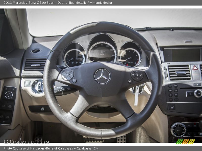 Quartz Blue Metallic / Almond/Mocha 2011 Mercedes-Benz C 300 Sport