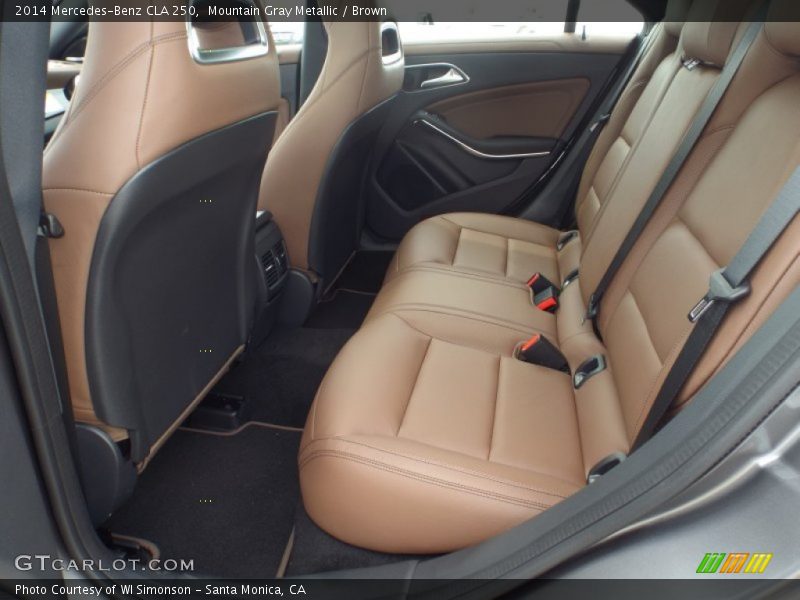Mountain Gray Metallic / Brown 2014 Mercedes-Benz CLA 250