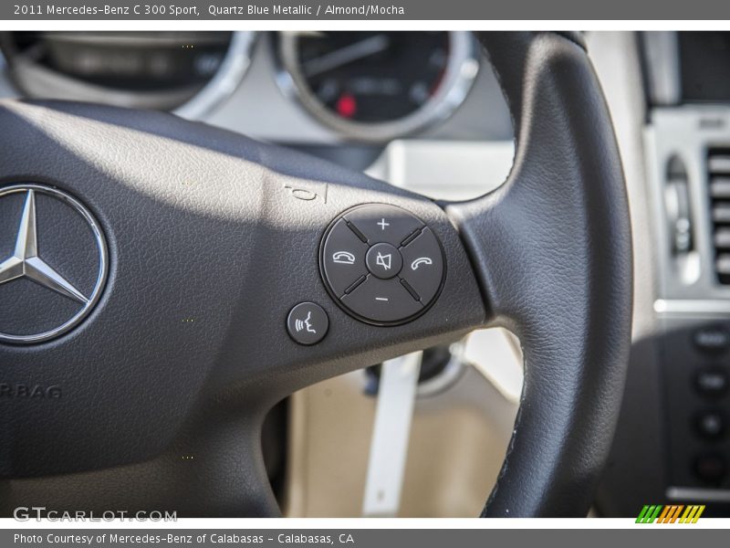 Quartz Blue Metallic / Almond/Mocha 2011 Mercedes-Benz C 300 Sport