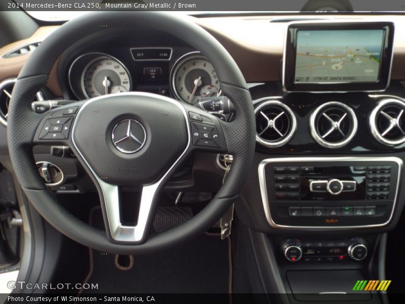 Mountain Gray Metallic / Brown 2014 Mercedes-Benz CLA 250