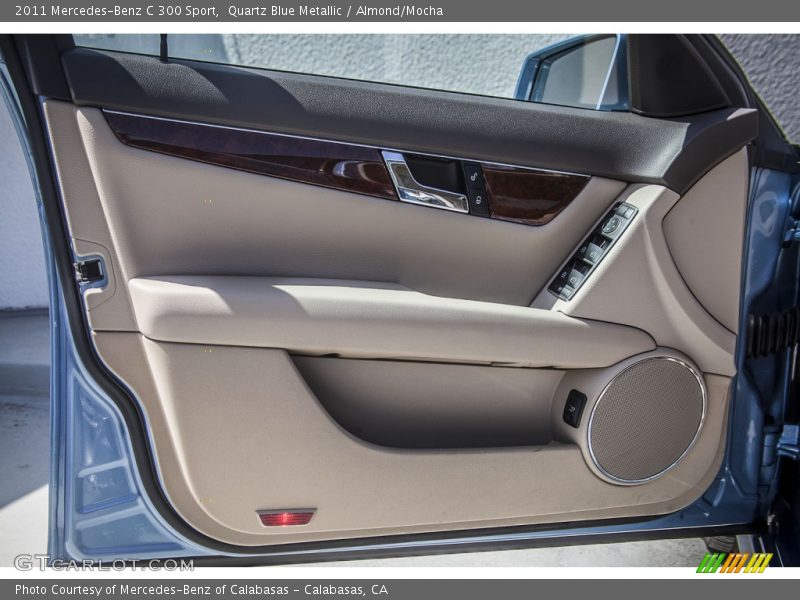 Quartz Blue Metallic / Almond/Mocha 2011 Mercedes-Benz C 300 Sport