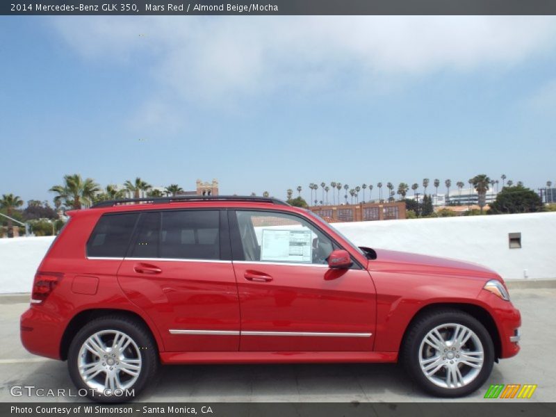 Mars Red / Almond Beige/Mocha 2014 Mercedes-Benz GLK 350