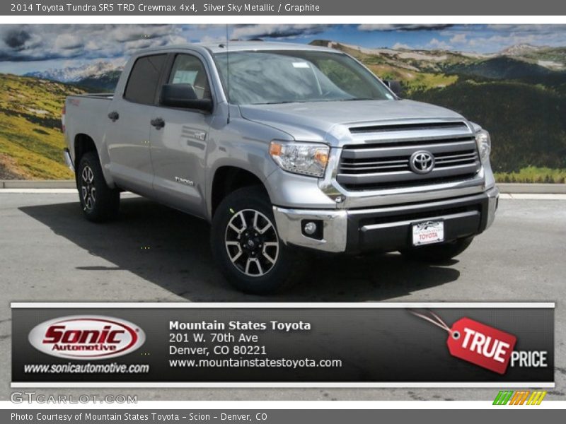 Silver Sky Metallic / Graphite 2014 Toyota Tundra SR5 TRD Crewmax 4x4