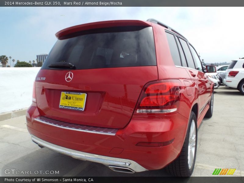 Mars Red / Almond Beige/Mocha 2014 Mercedes-Benz GLK 350