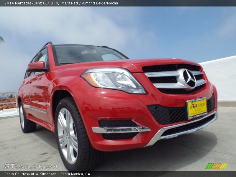 Mars Red / Almond Beige/Mocha 2014 Mercedes-Benz GLK 350