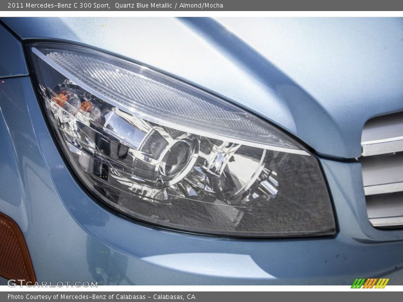 Quartz Blue Metallic / Almond/Mocha 2011 Mercedes-Benz C 300 Sport