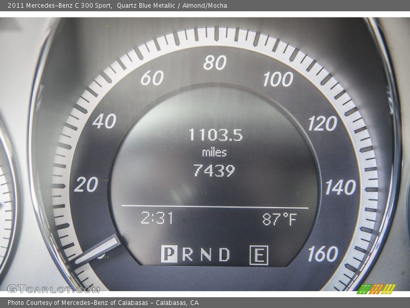 Quartz Blue Metallic / Almond/Mocha 2011 Mercedes-Benz C 300 Sport