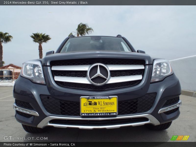 Steel Grey Metallic / Black 2014 Mercedes-Benz GLK 350