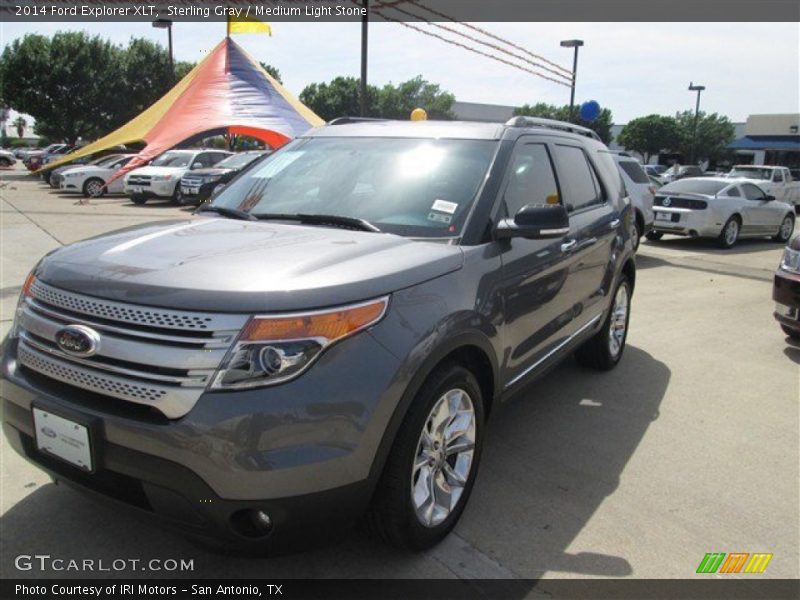 Sterling Gray / Medium Light Stone 2014 Ford Explorer XLT