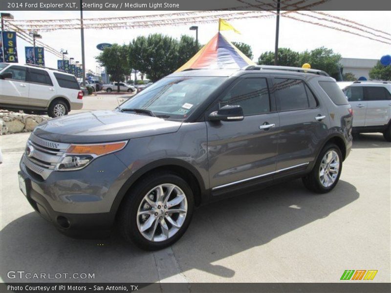 Sterling Gray / Medium Light Stone 2014 Ford Explorer XLT