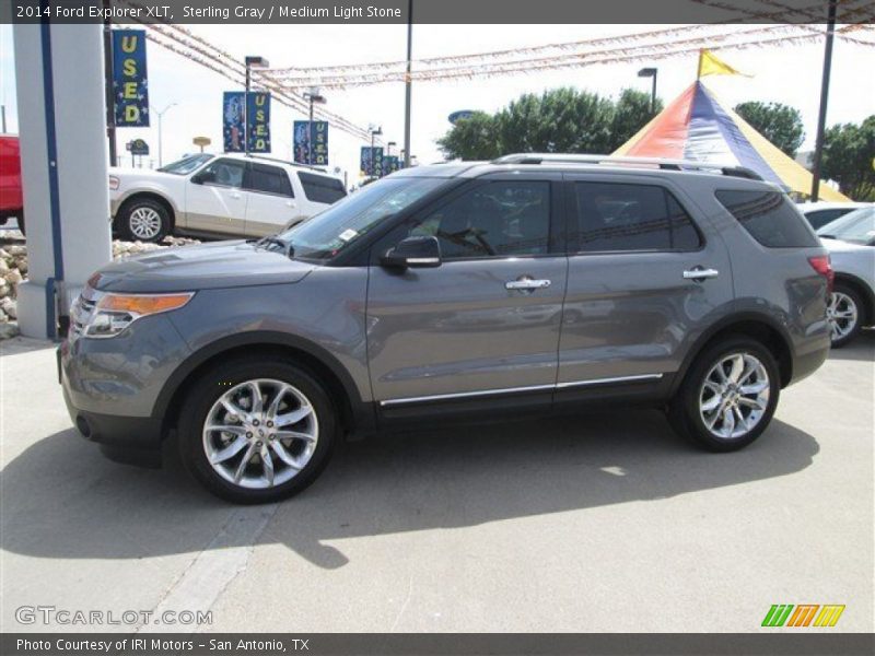 Sterling Gray / Medium Light Stone 2014 Ford Explorer XLT