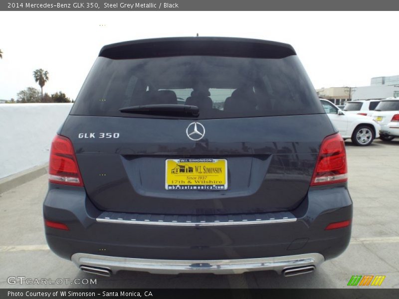 Steel Grey Metallic / Black 2014 Mercedes-Benz GLK 350