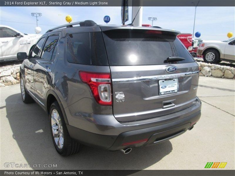 Sterling Gray / Medium Light Stone 2014 Ford Explorer XLT
