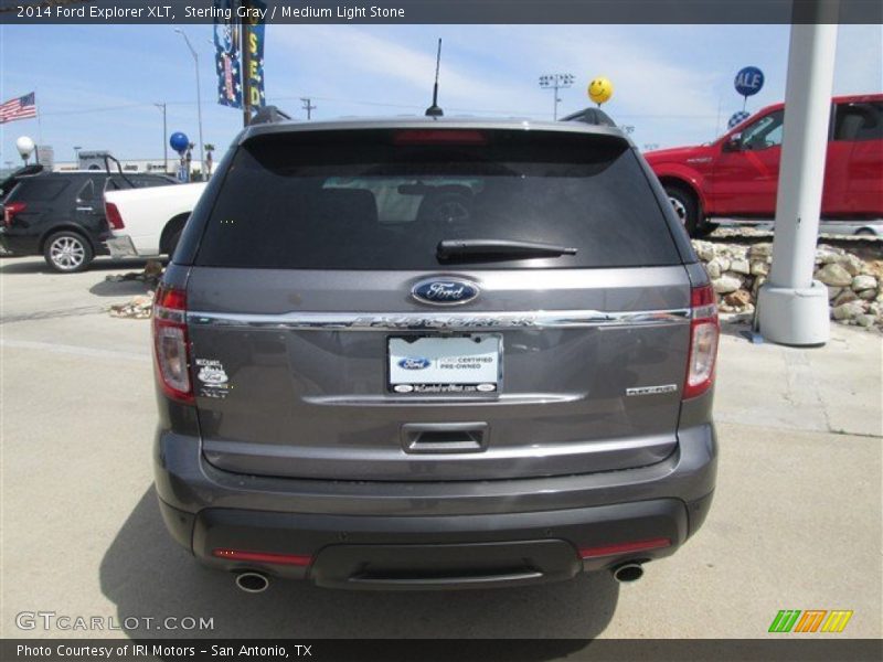 Sterling Gray / Medium Light Stone 2014 Ford Explorer XLT