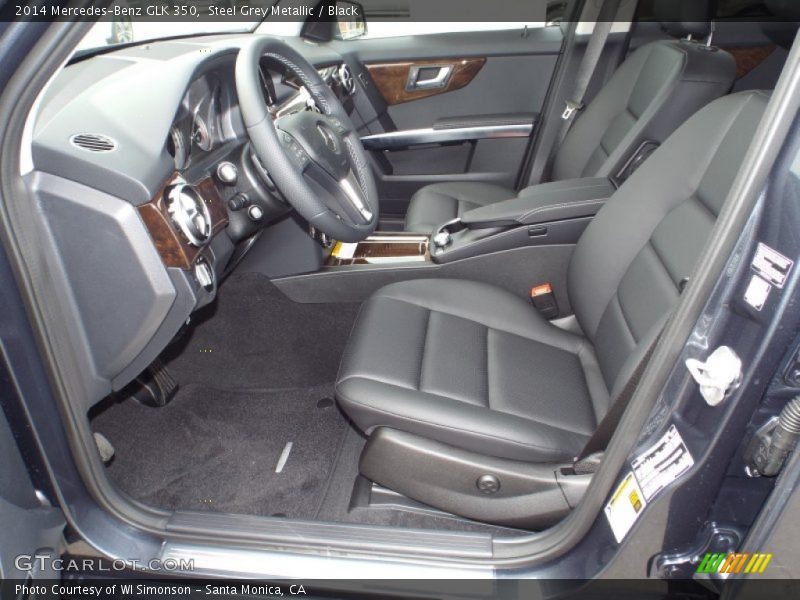 Steel Grey Metallic / Black 2014 Mercedes-Benz GLK 350