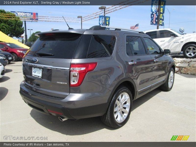 Sterling Gray / Medium Light Stone 2014 Ford Explorer XLT