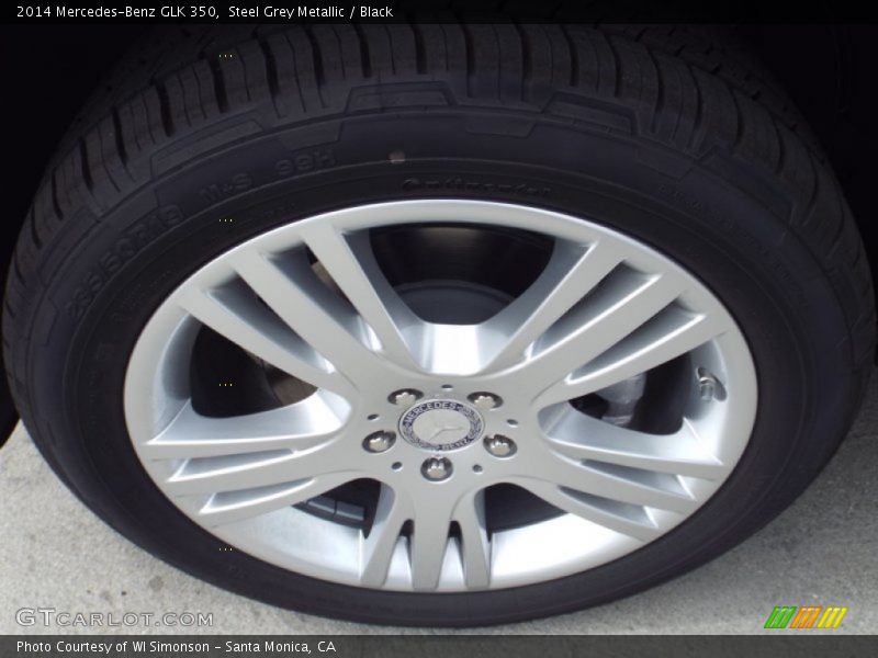 Steel Grey Metallic / Black 2014 Mercedes-Benz GLK 350