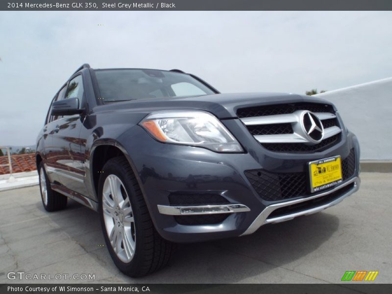 Steel Grey Metallic / Black 2014 Mercedes-Benz GLK 350