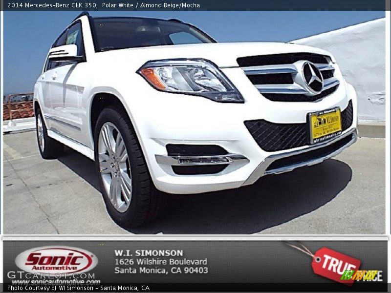 Polar White / Almond Beige/Mocha 2014 Mercedes-Benz GLK 350
