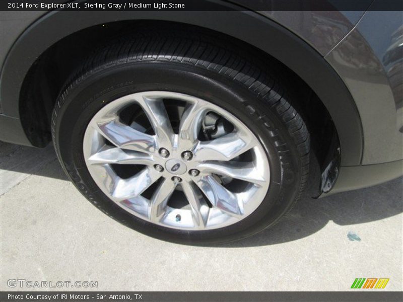 Sterling Gray / Medium Light Stone 2014 Ford Explorer XLT