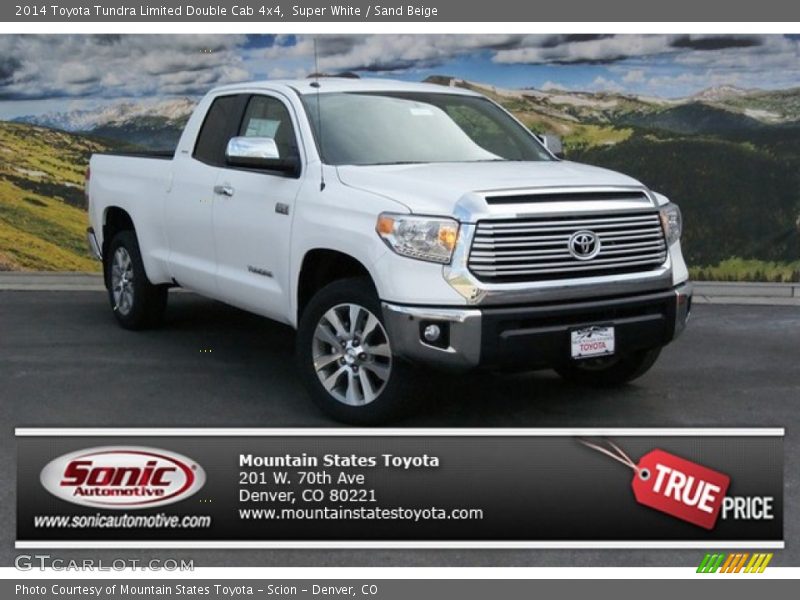 Super White / Sand Beige 2014 Toyota Tundra Limited Double Cab 4x4