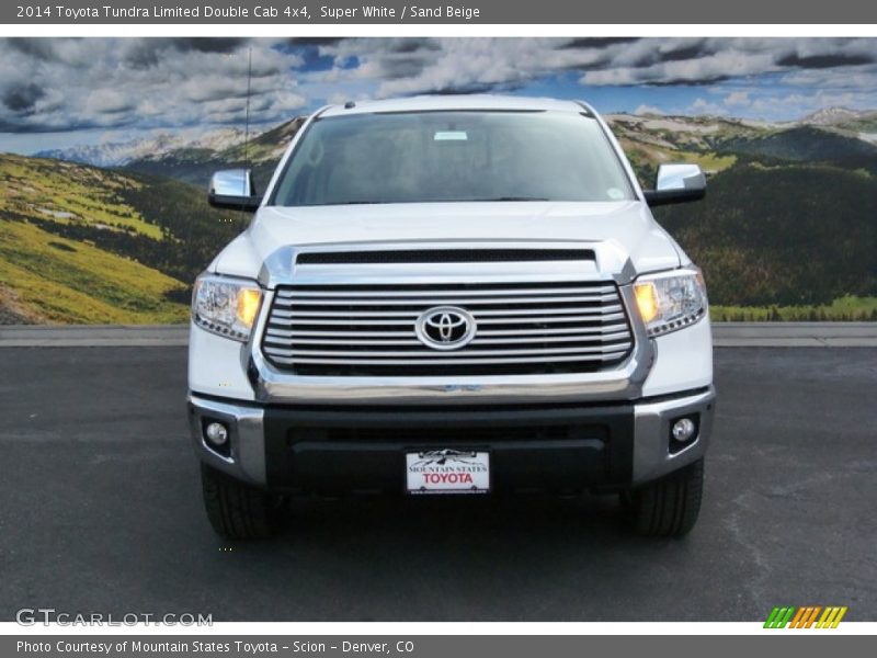 Super White / Sand Beige 2014 Toyota Tundra Limited Double Cab 4x4