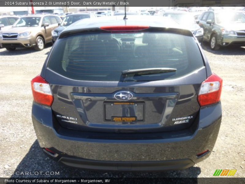 Dark Gray Metallic / Black 2014 Subaru Impreza 2.0i Limited 5 Door